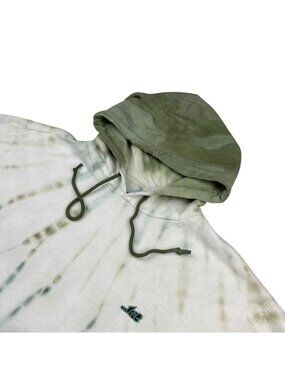 ...lost Men's Pullover Hoodie Sweatshirt Green Tie Dye • Medium